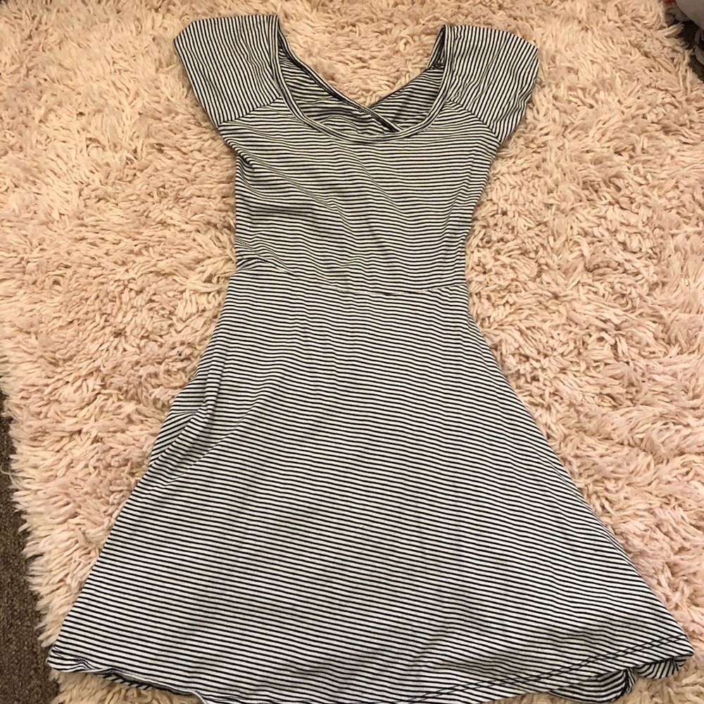 Brandy Melville Stripe cut out back dress